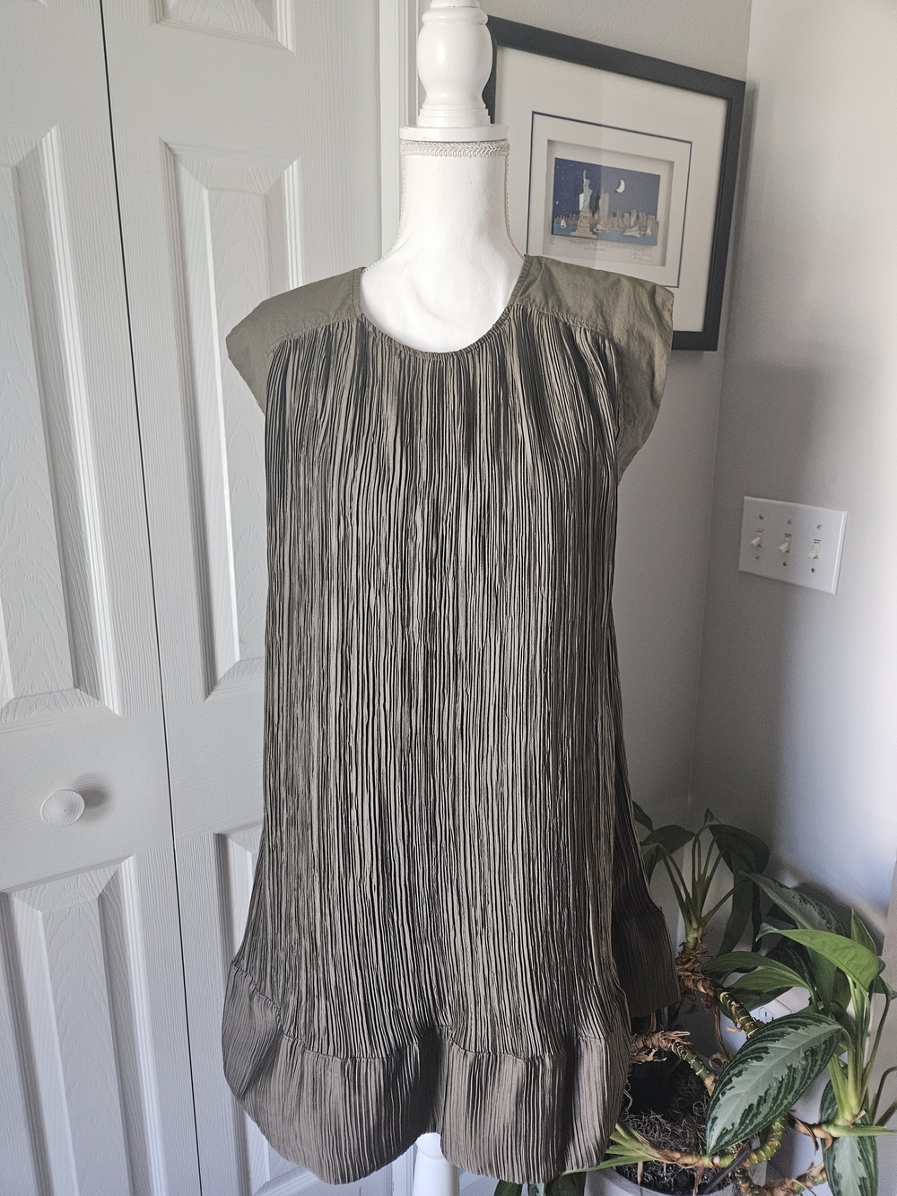 Anthropolpgie Plisse Mini Dress